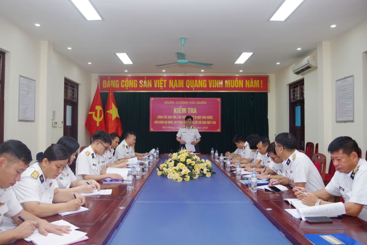 Nhà máy X28 làm tốt công tác văn thư lưu trữ, bảo đảm an ninh, an toàn thông tin