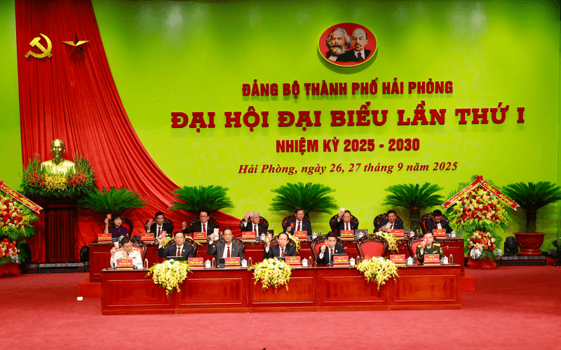 Đại hội đại biểu Đảng bộ TP. Hải Phòng tiến hành phiên làm việc thứ nhất