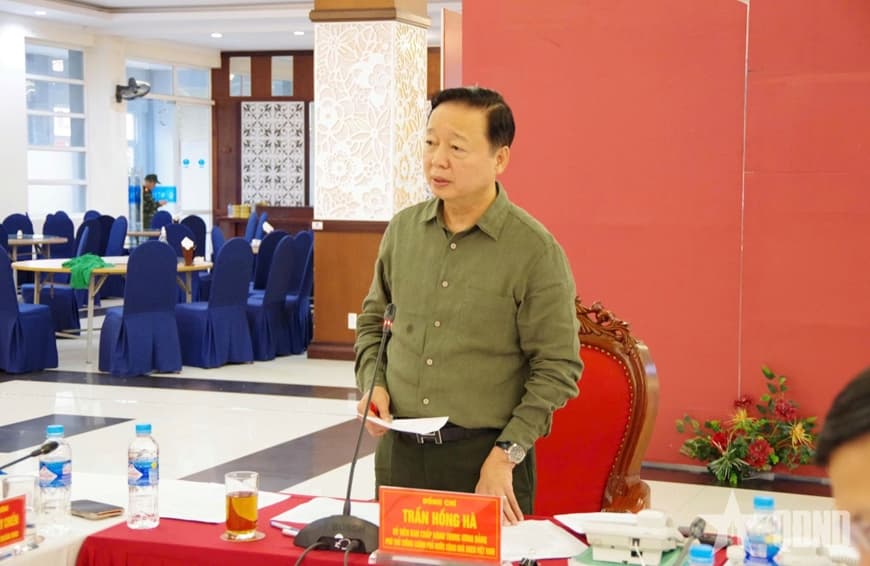 Phó thủ tướng Trần Hồng Hà chủ trì hội nghị triển khai khắc phục hậu quả bão số 10