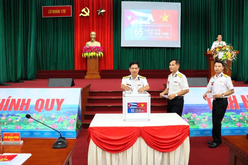 Lữ đoàn 175 tổ chức phát động ủng hộ nhân dân Cuba