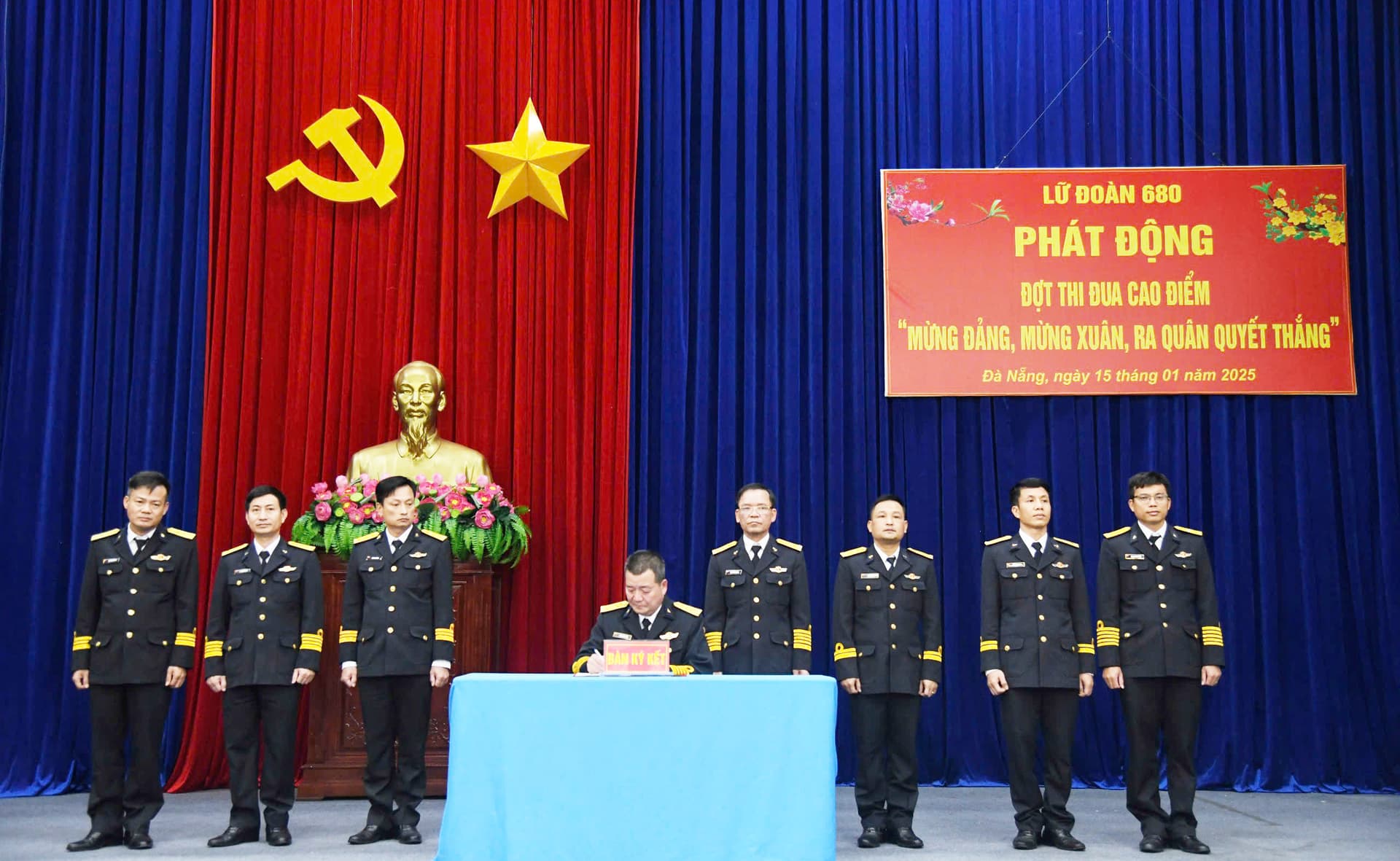 Lữ đoàn 680 phát động thi cao điểm “Mừng Đảng, mừng xuân, ra quân quyết thắng”
