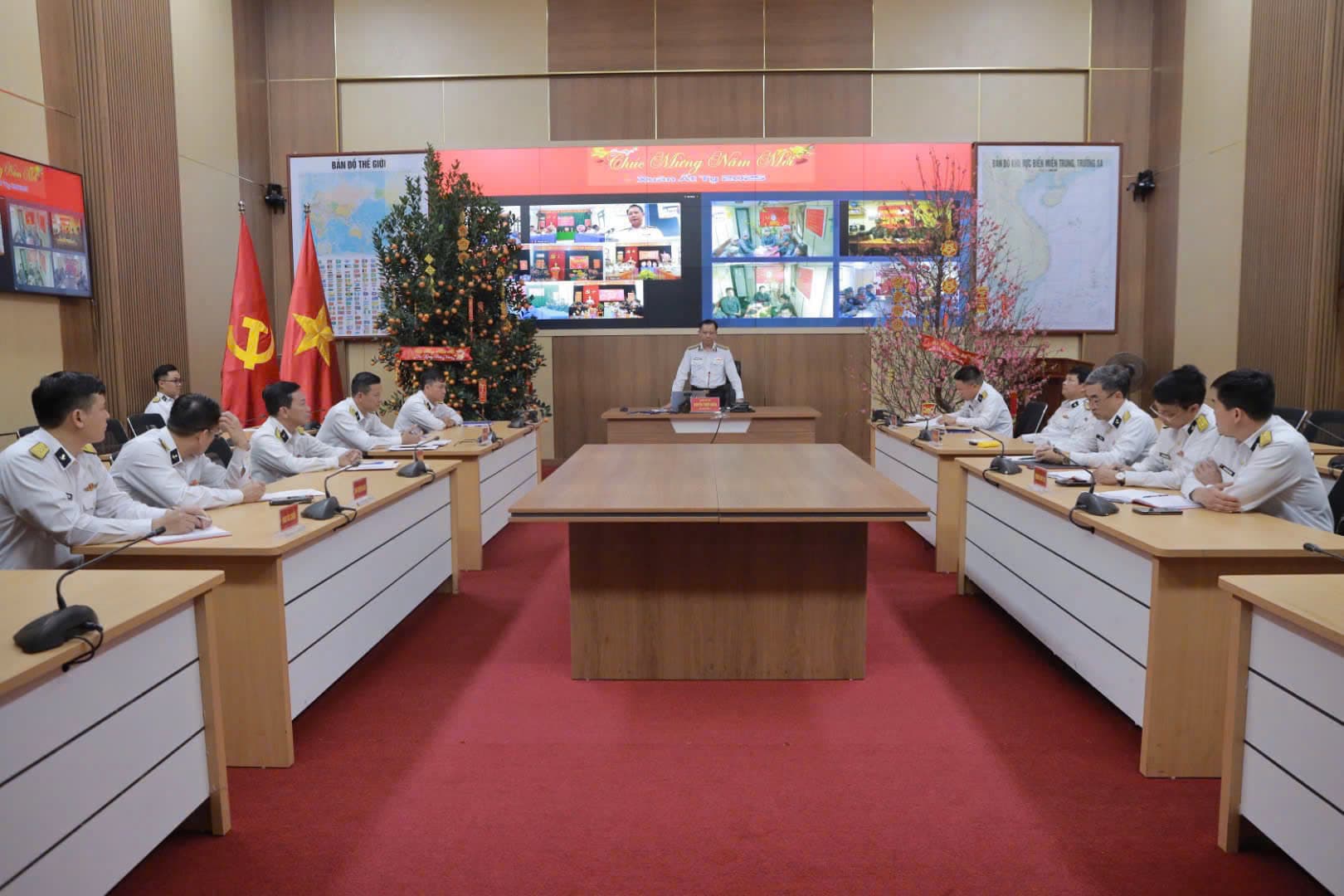 Vùng 3 Hải quân tổ chức chúc tết trực tuyến đến các đơn vị