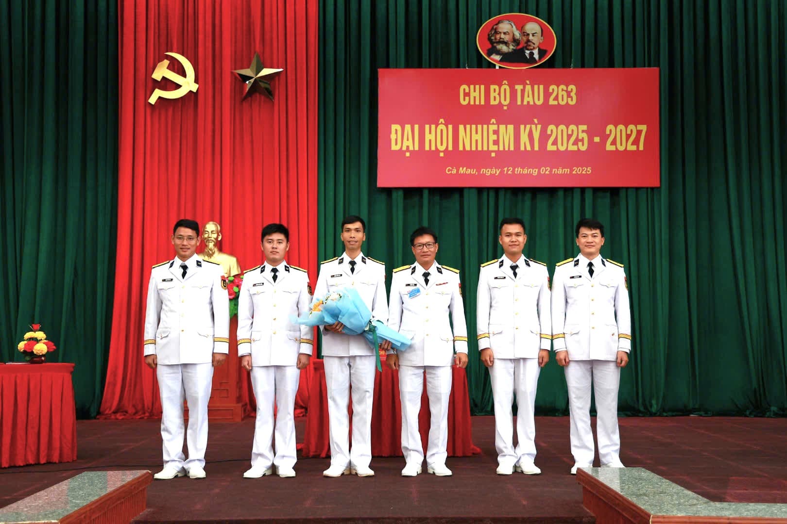 Đại hội Chi bộ Tàu 263 nhiệm kỳ 2025-2027 làm trước trong Đảng bộ Lữ đoàn 175