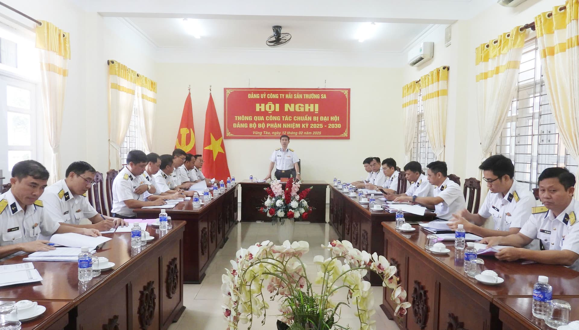 Đảng ủy Công ty Hải sản Trường Sa thông qua công tác chuẩn bị đại hội đảng bộ bộ phận