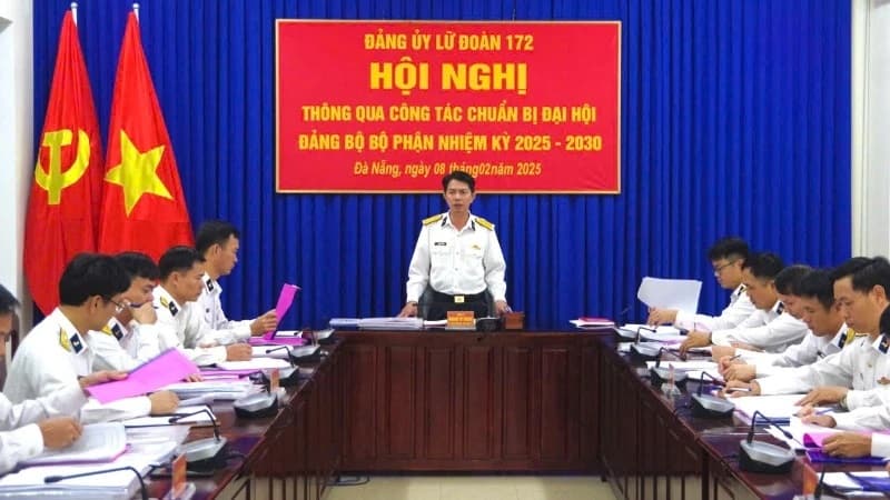 Lữ đoàn 172 thông qua công tác chuẩn bị đại hội đảng bộ bộ phận