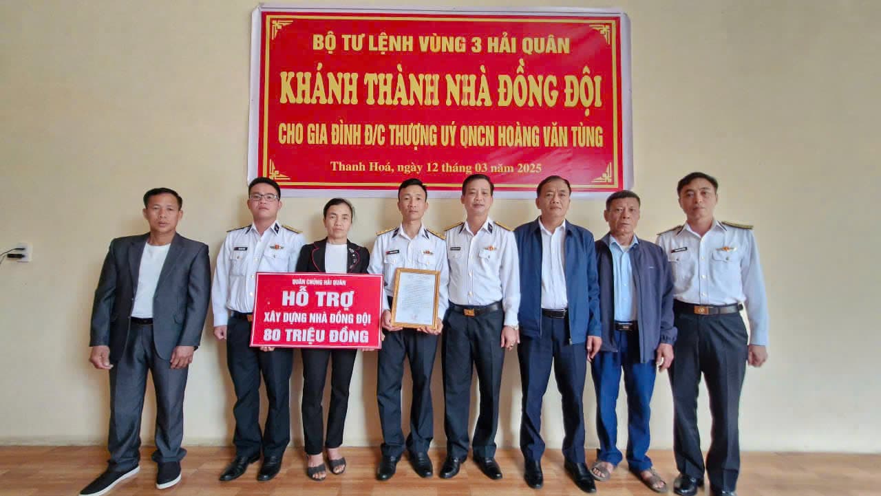 Lữ đoàn 161 khánh thành nhà đồng đội tại Thanh Hóa