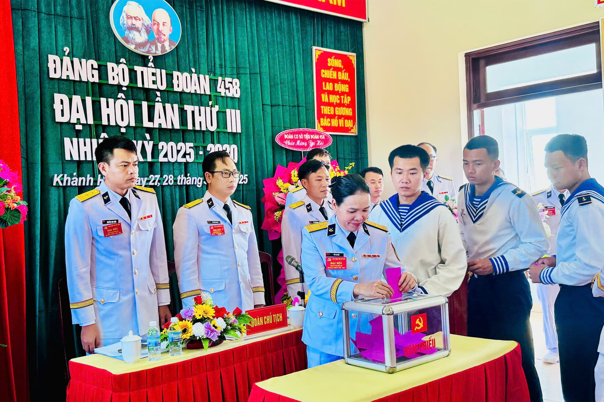 Đại hội Đảng bộ Tiểu đoàn 458 lần thứ III, nhiệm kỳ 2025-2030