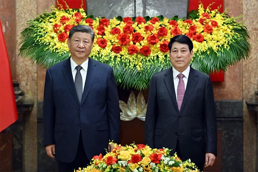 Chủ tịch nước Lương Cường hội đàm với Tổng Bí thư, Chủ tịch Trung Quốc Tập Cận Bình