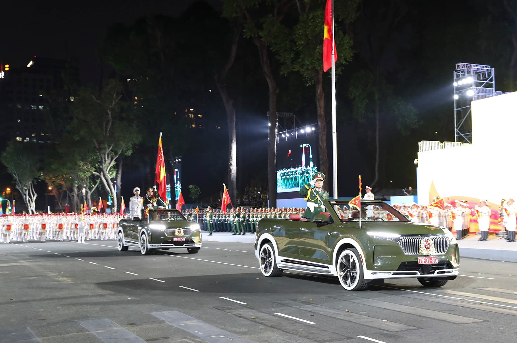 Tổng hợp luyện các lực lượng tham gia diễu binh, diễu hành  tại TP. Hồ Chí Minh