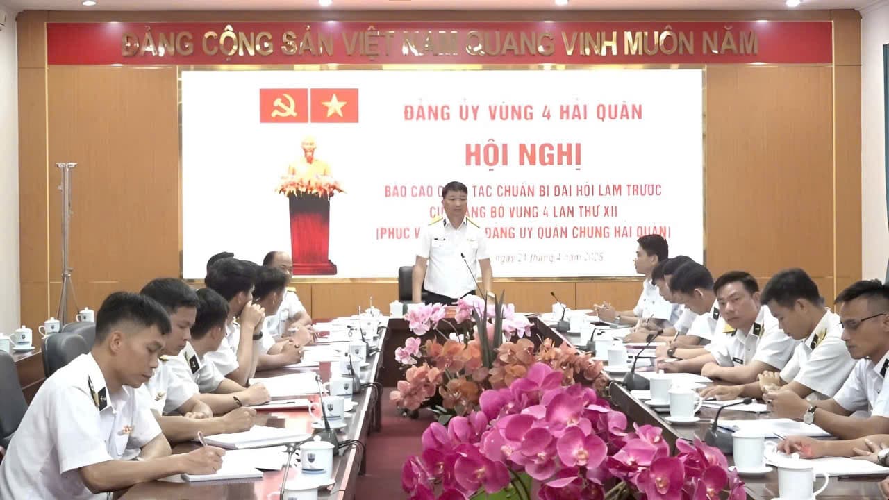 Đảng ủy Vùng 4: Hội nghị báo cáo công tác chuẩn bị Đại hội làm trước của Đảng bộ Vùng