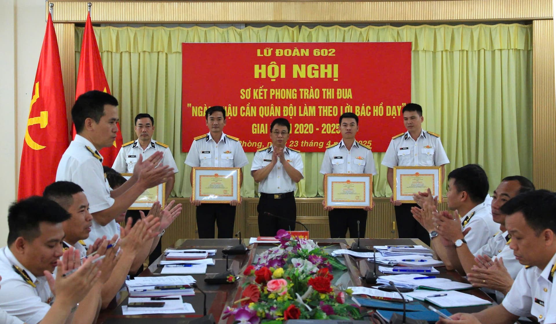 Lữ đoàn 602 sơ kết phong trào thi đua “Ngành hậu cần Quân đội làm theo lời Bác Hồ dạy”