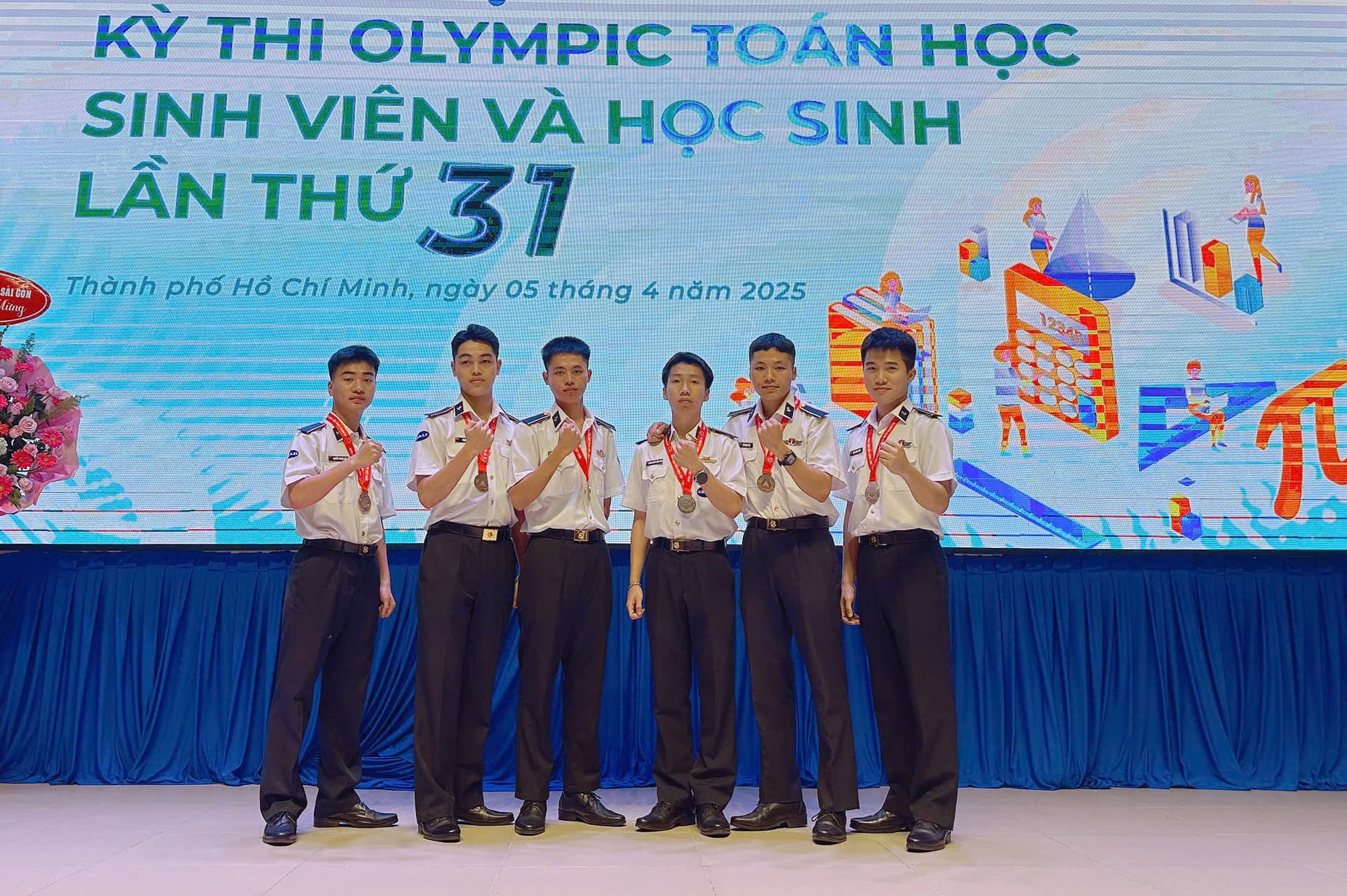 Học viện Hải quân đạt thành tích cao trong kỳ thi Olympic toán học toàn quốc lần thứ 31