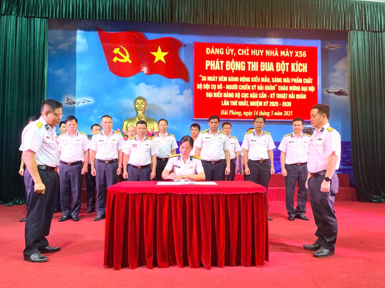 Nhà máy X56 phát động đợt thi đua đột kích