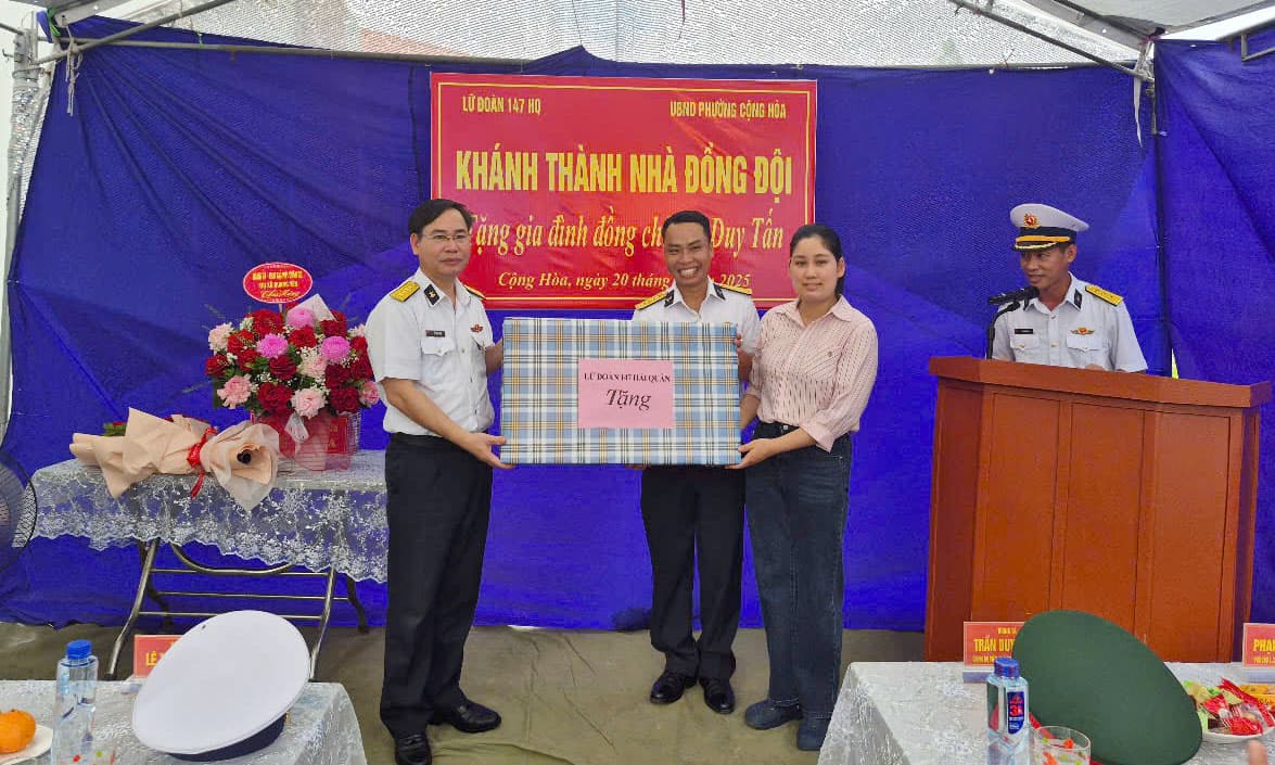 Lữ đoàn 147 khánh thành, bàn giao nhà đồng đội