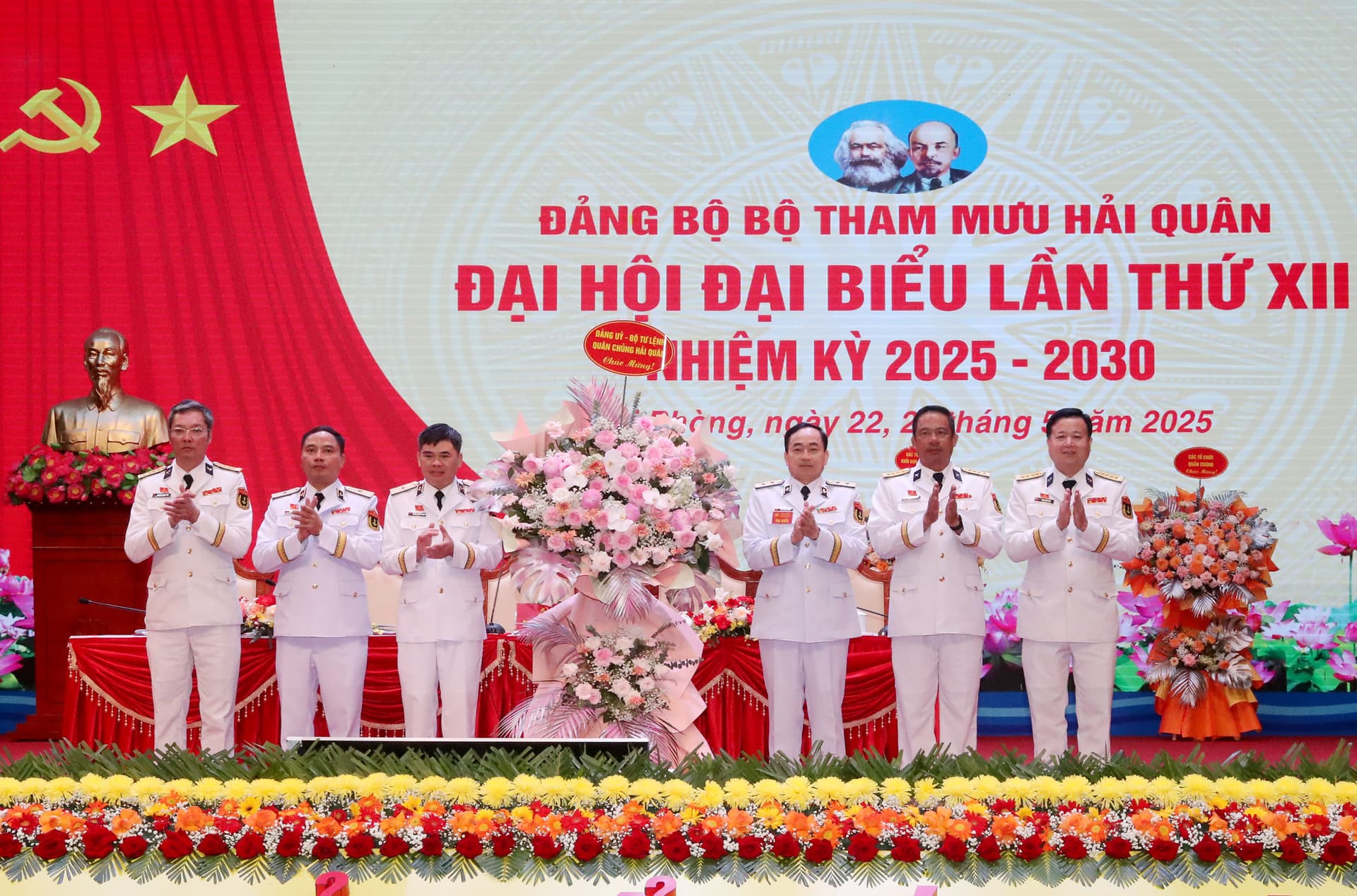 Khai mạc trọng thể Đại hội đại biểu Đảng bộ Bộ Tham mưu Hải quân lần thứ XII