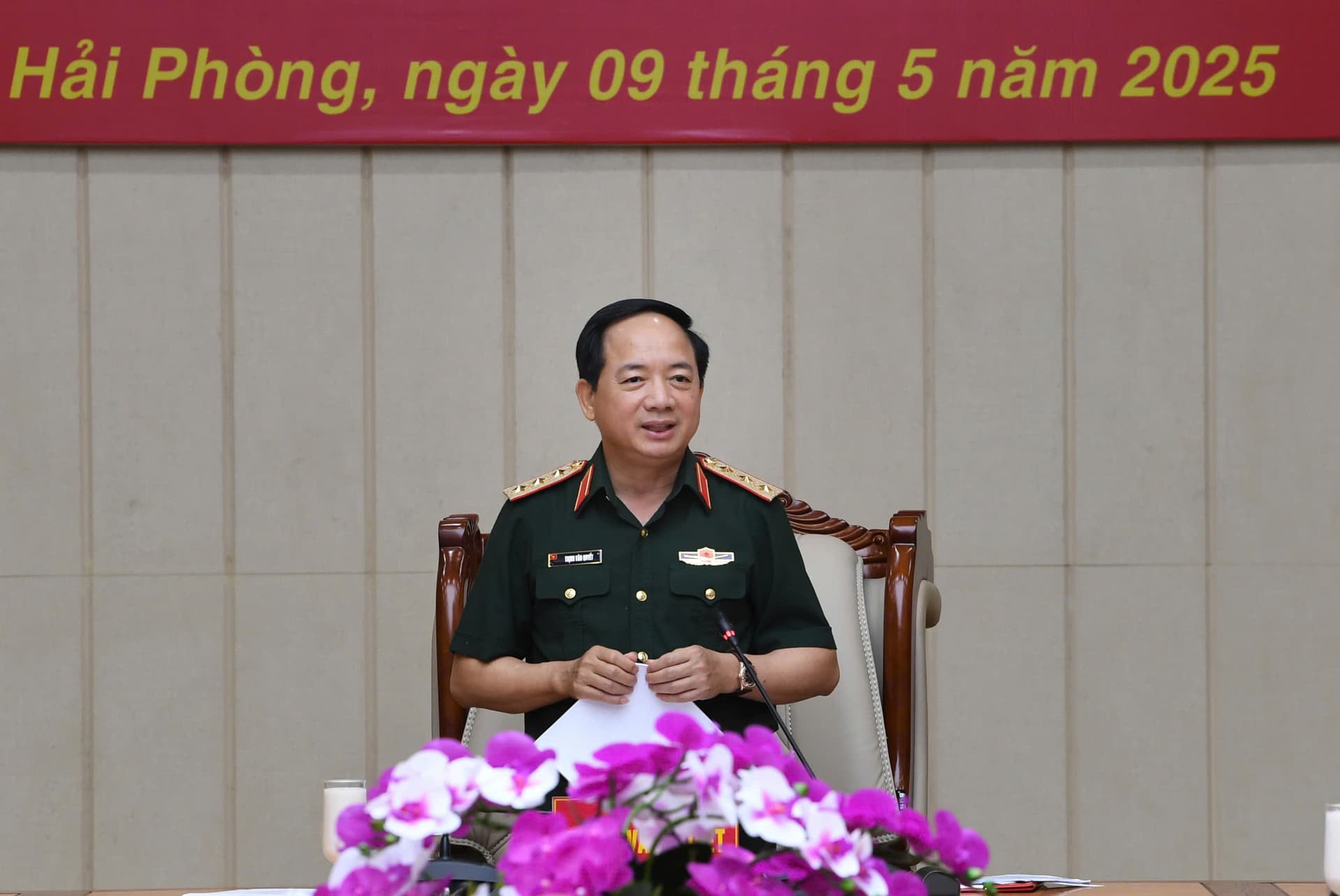 Thượng tướng Trịnh Văn Quyết chủ trì hội nghị bàn giao chức vụ Bí thư Đảng ủy, Chính ủy Quân chủng Hải quân