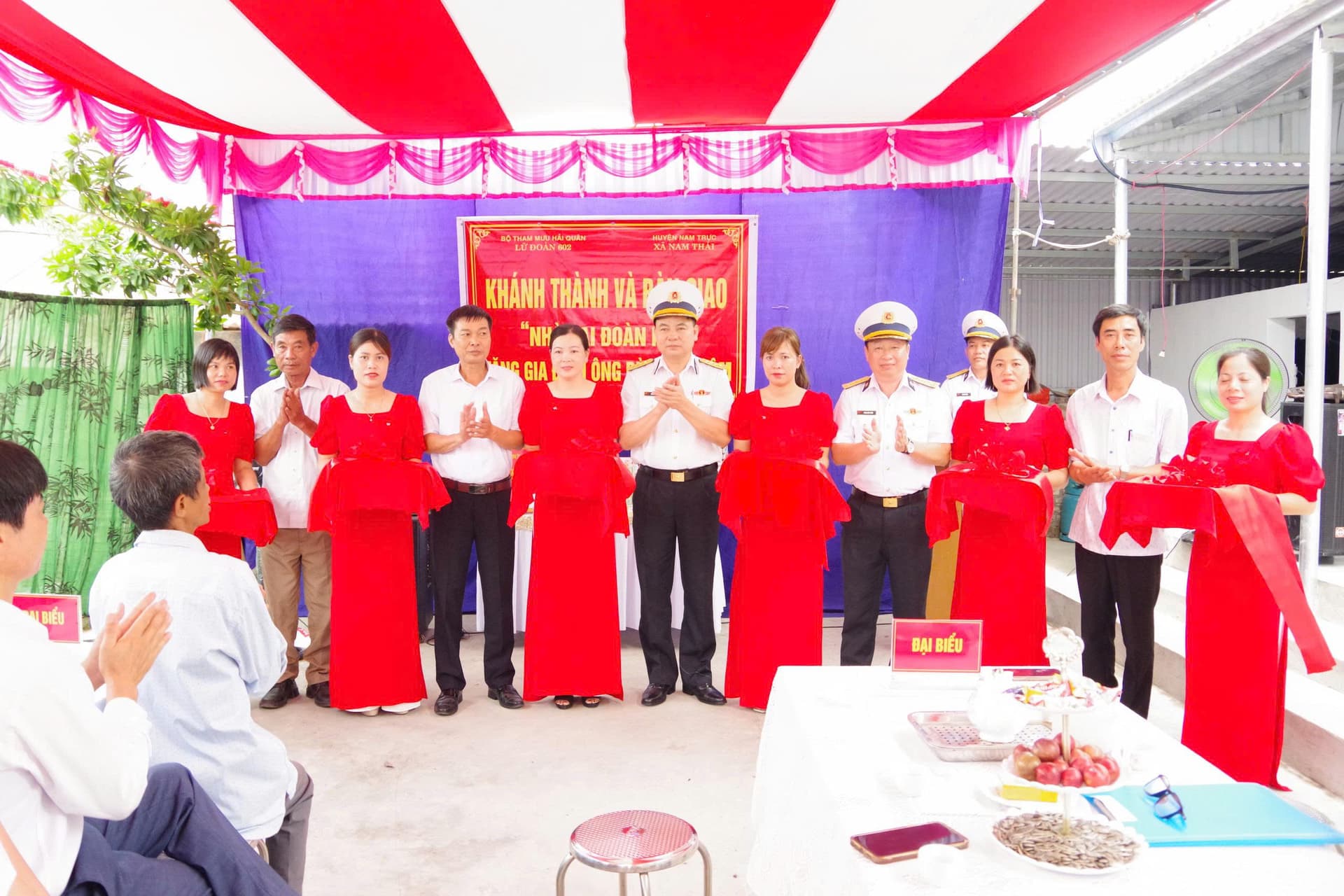 Bộ Tham mưu bàn giao nhà đại đoàn kết tại tỉnh Nam Định