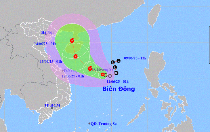 Áp thấp nhiệt đới sẽ mạnh lên thành bão số 1