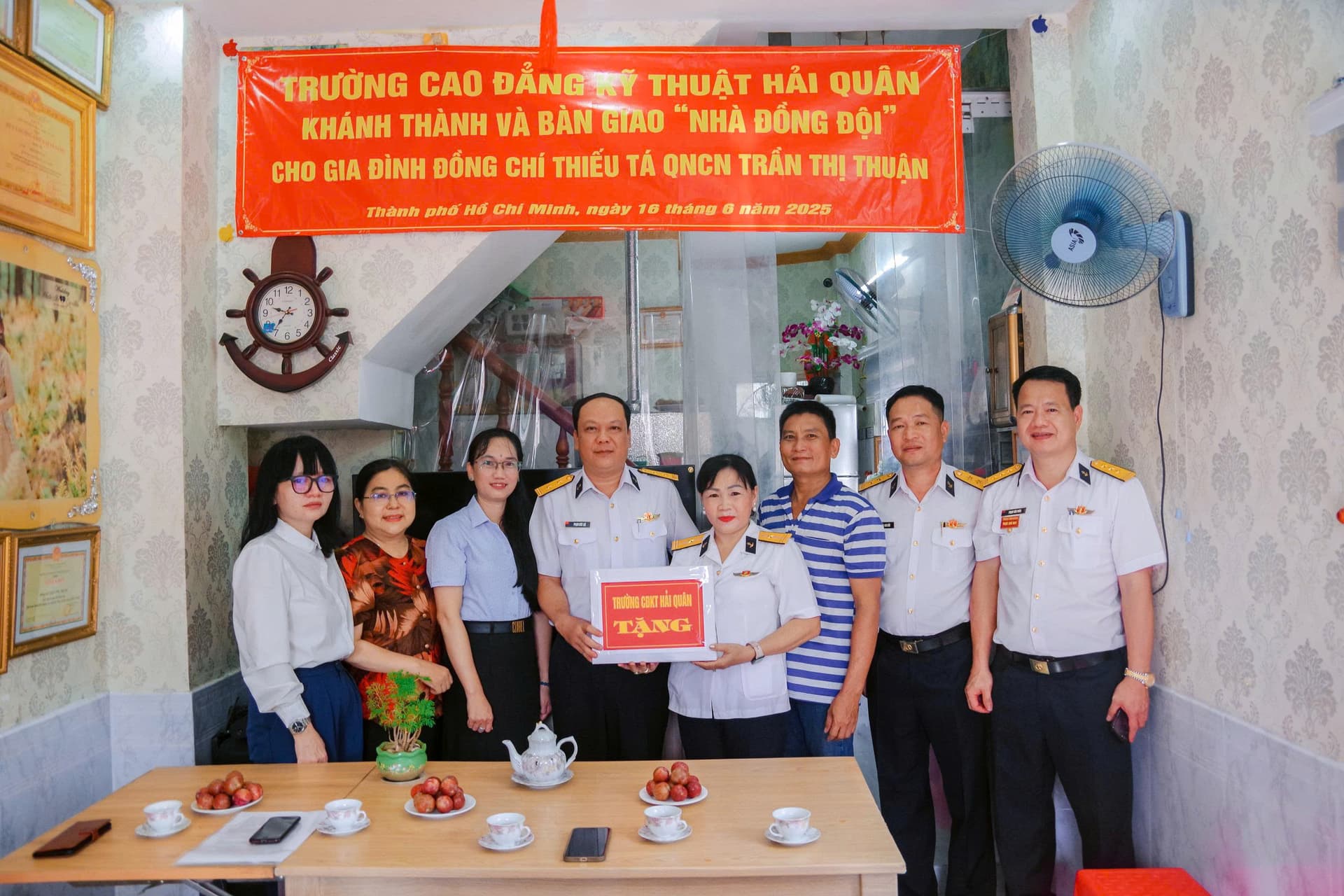 Trường Cao đẳng Kỹ thuật Hải quân: Khánh thành, bàn giao nhà đồng đội tại TP. Hồ Chí Minh