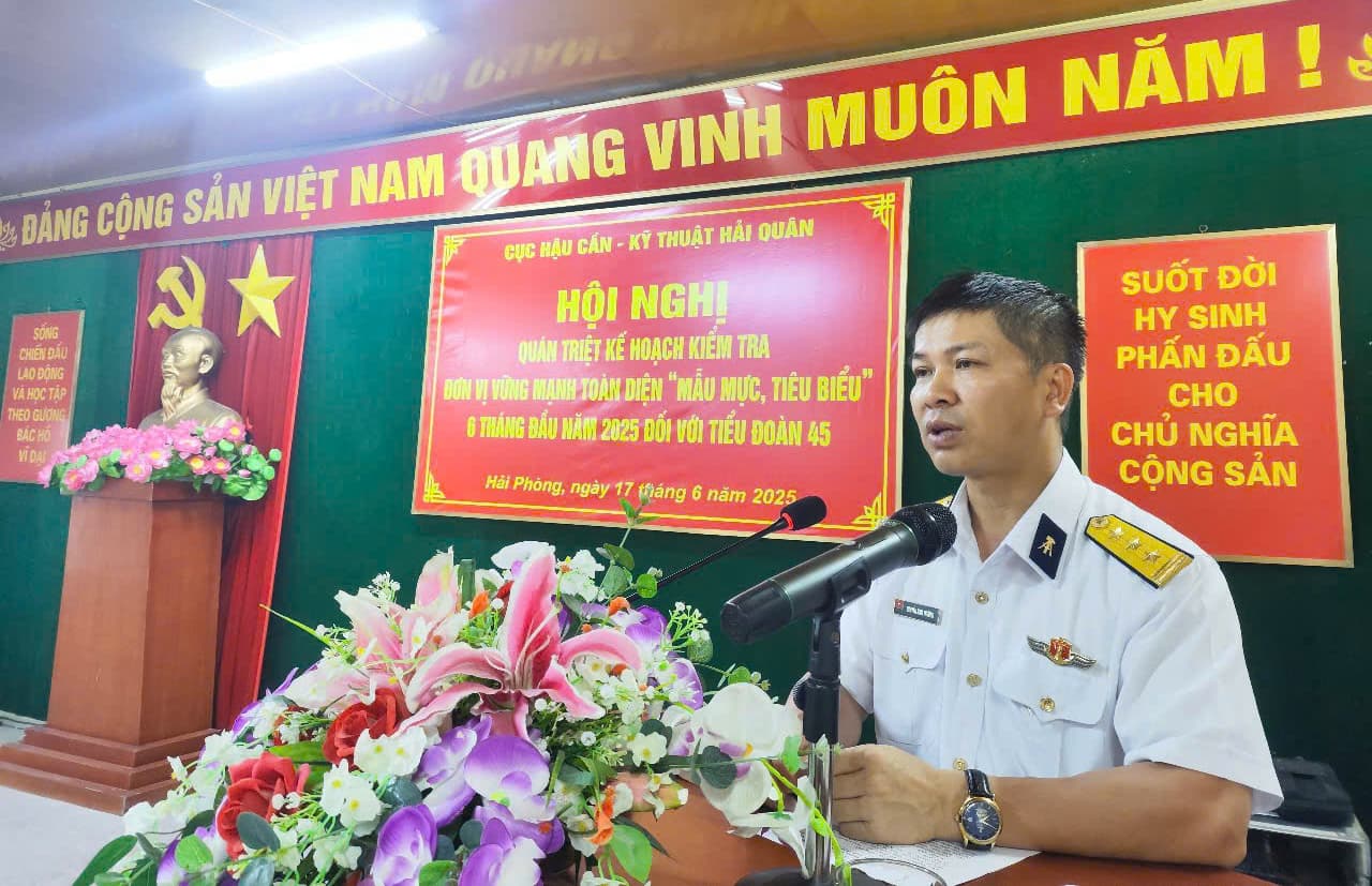 Tiểu đoàn 45 hoàn thành tốt nhiệm vụ 6 tháng đầu năm 2025