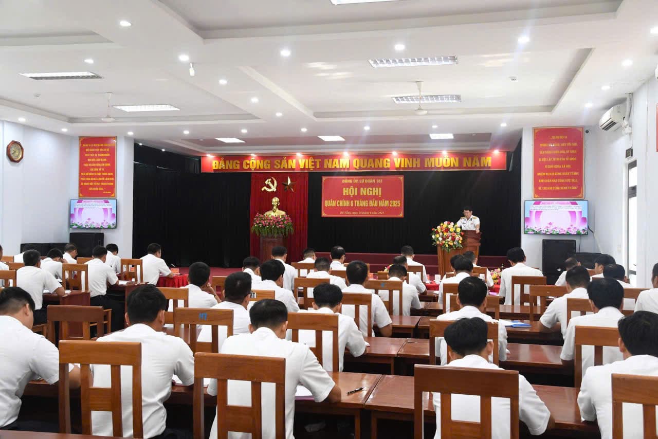 Lữ đoàn 161: Hội nghị quân chính 6 tháng đầu năm 2025