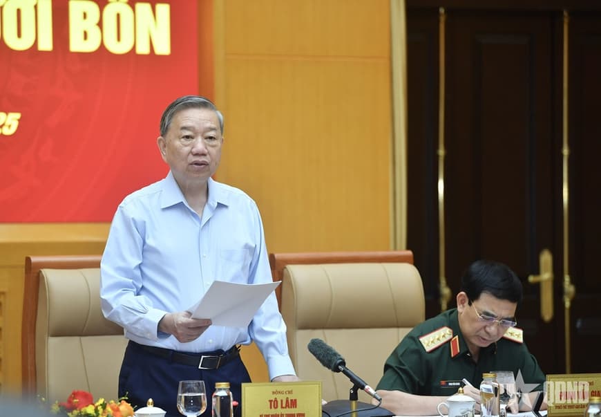 Tổng Bí thư Tô Lâm chủ trì Hội nghị Quân ủy Trung ương lần thứ mười bốn