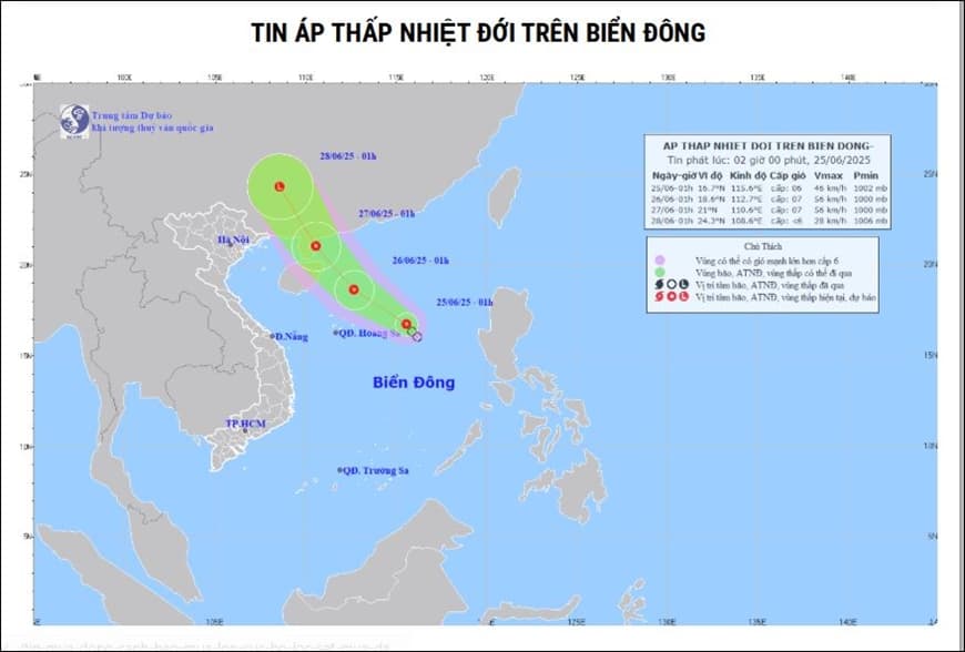 Áp thấp nhiệt đới trên Biển Đông