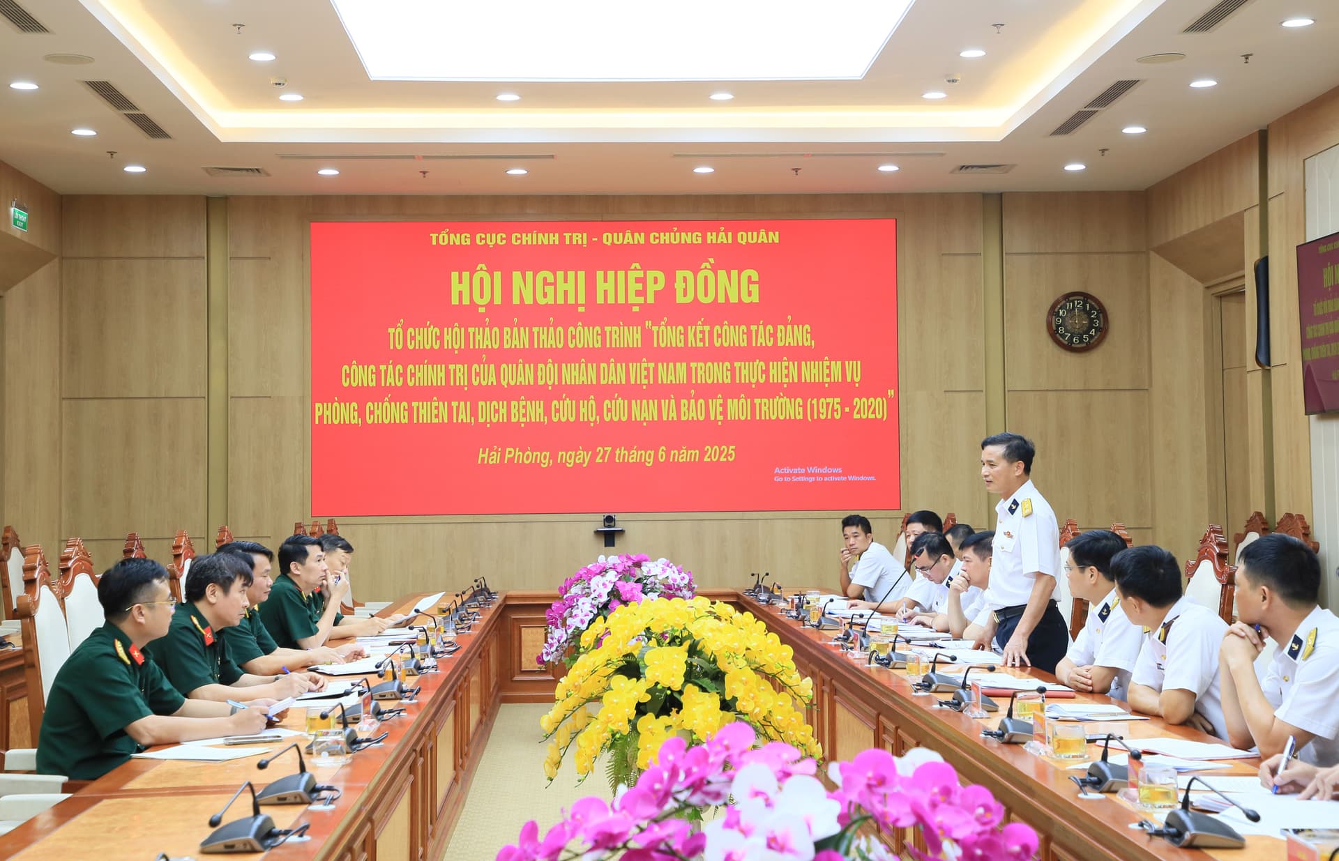 Hội nghị hiệp đồng tổ chức hội thảo bản thảo công trình tổng kết CTĐ, CTCT trong phòng chống thiên tai, dịch bệnh, cứu hộ cứu nạn