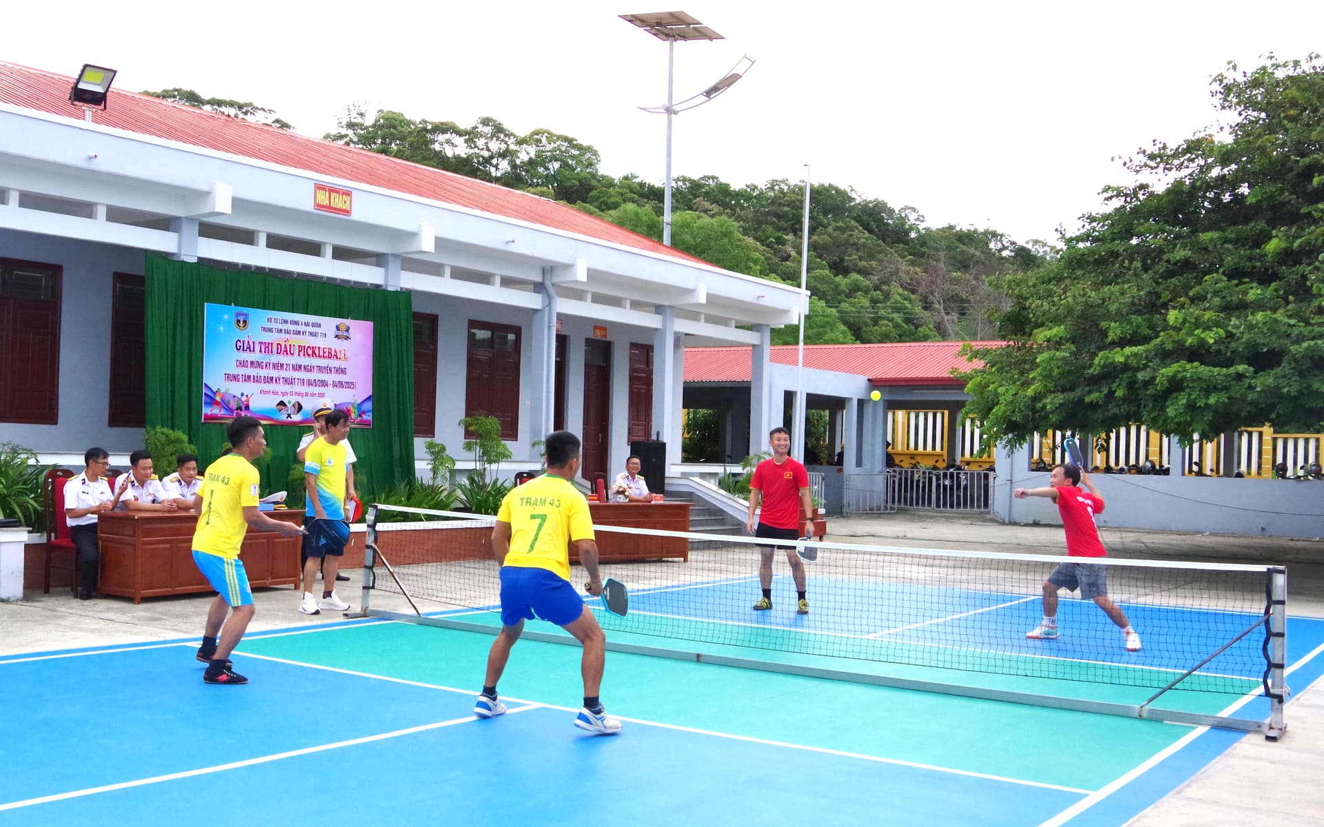 Trung tâm Bảo đảm Kỹ thuật 719 tổ chức giải đấu Pickleball