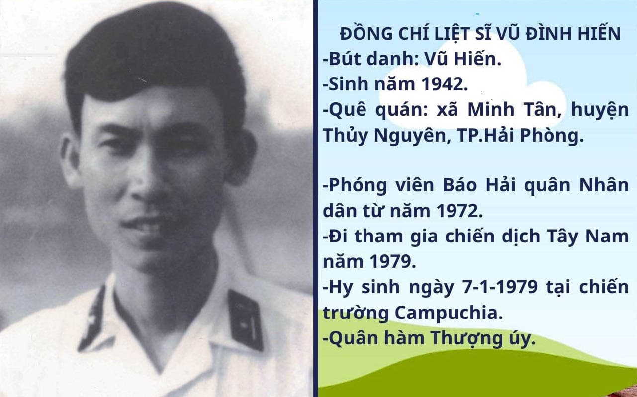 Nhà báo liệt sĩ Vũ Hiến và bức thư cuối cùng trước ngày sang Campuchia