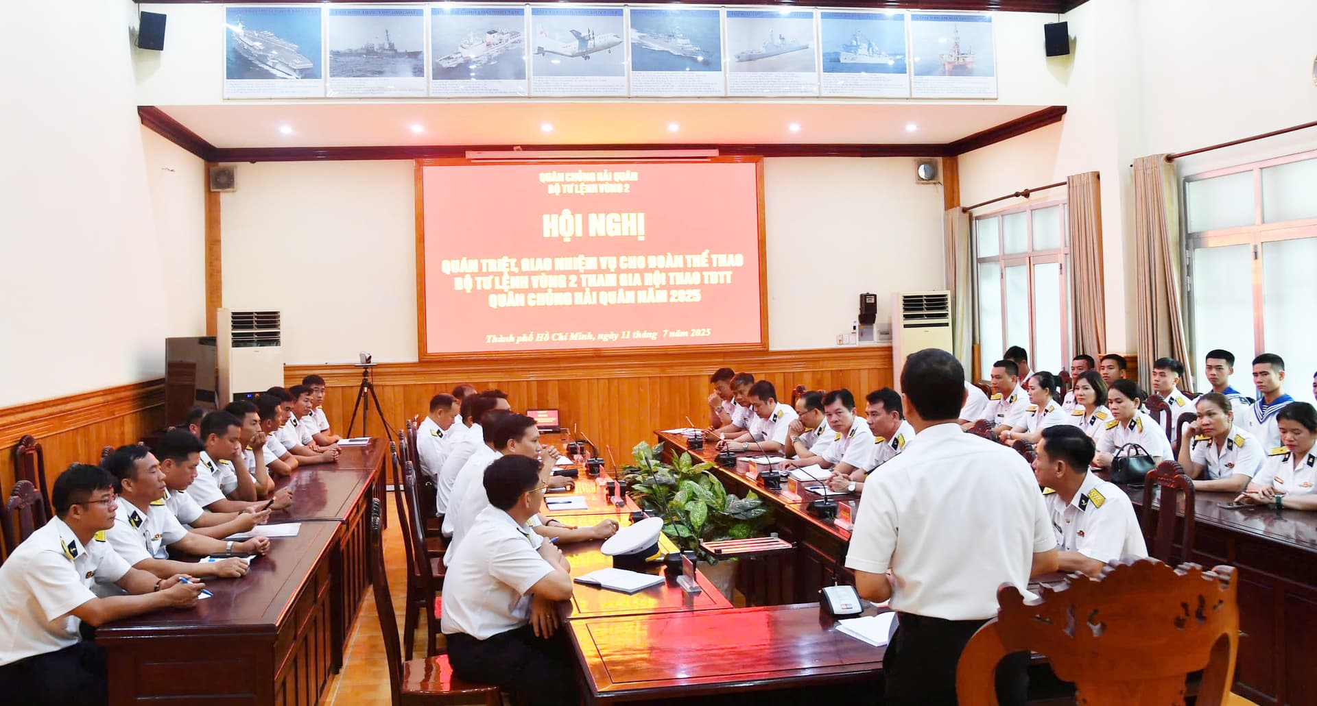 Vùng 2 giao nhiệm vụ cho đoàn thể thao tham gia thi đấu cấp Quân chủng