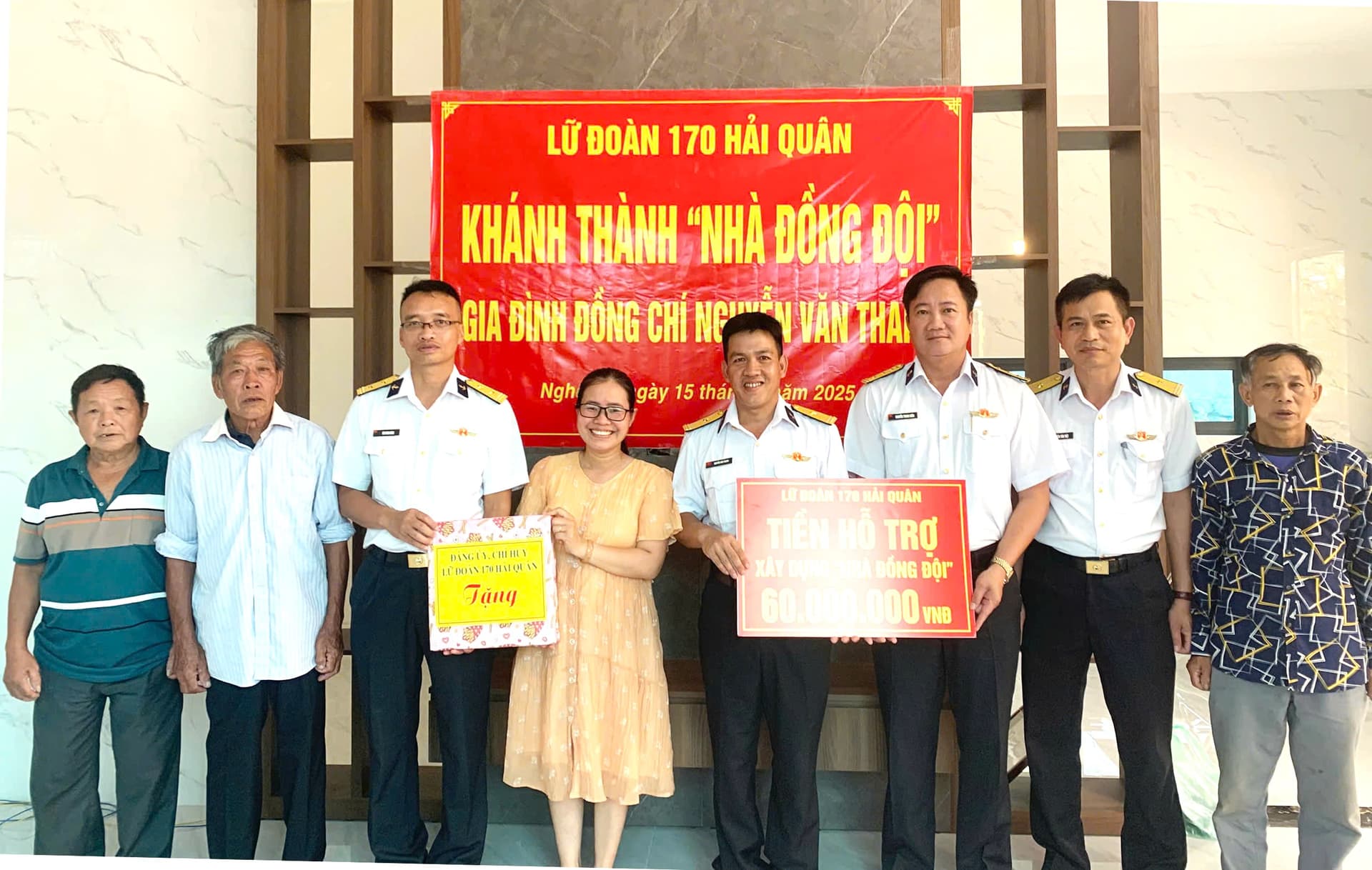 Lữ đoàn 170 khánh thành và bàn giao nhà đồng đội cho quân nhân có hoàn cảnh khó khăn