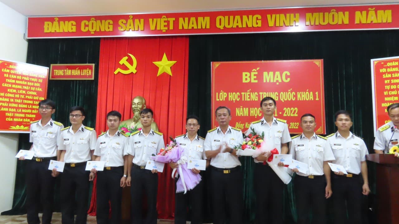 Trung tâm Huấn luyện Vùng 2: Bế mạc lớp tiếng Trung Quốc Khóa 1