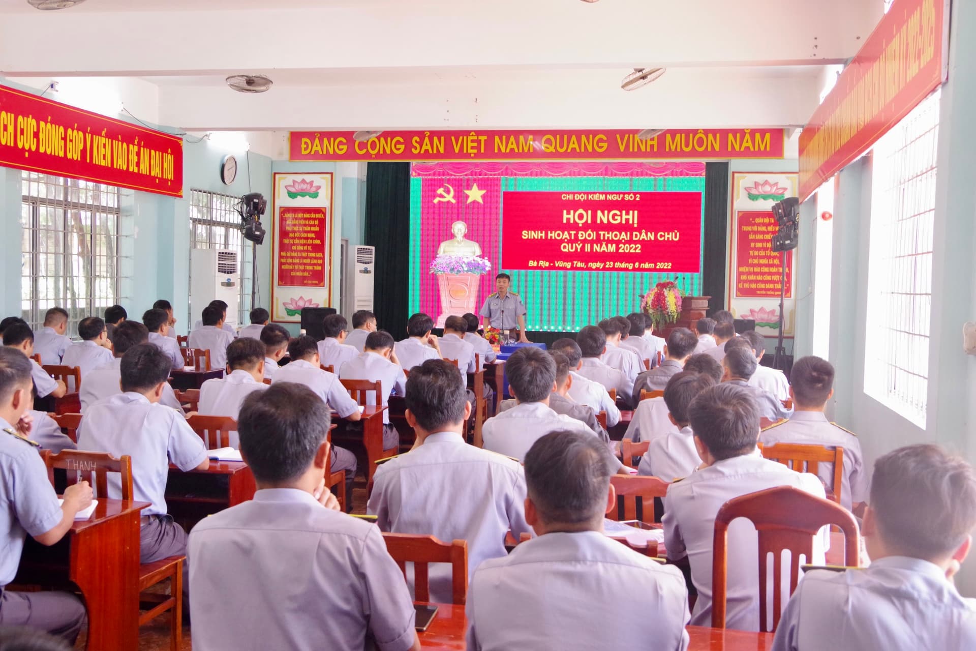 Chị đội Kiểm ngư số 2: Hội nghị đối thoại dân chủ Quý II năm 2022