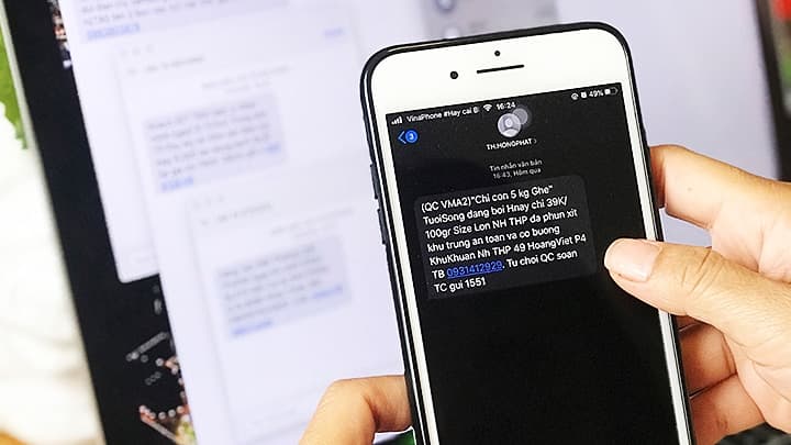 Người dân có thể phản ánh, cung cấp các bằng chứng tin nhắn rác, cuộc gọi rác