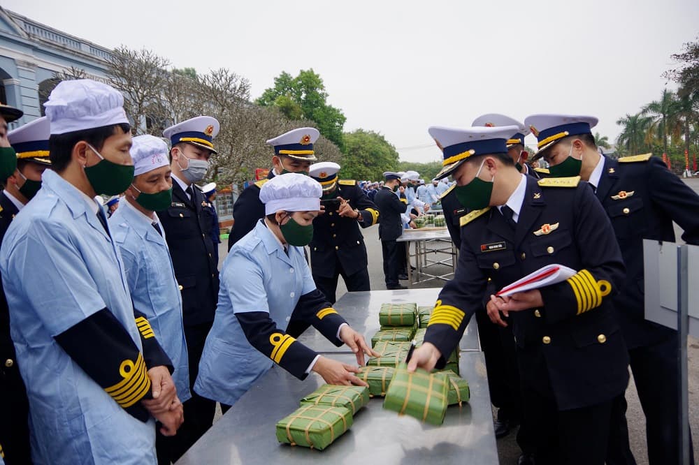 Lữ đoàn 147: Tổ chức Hội thi bánh chưng xanh Xuân Nhâm Dần 2022