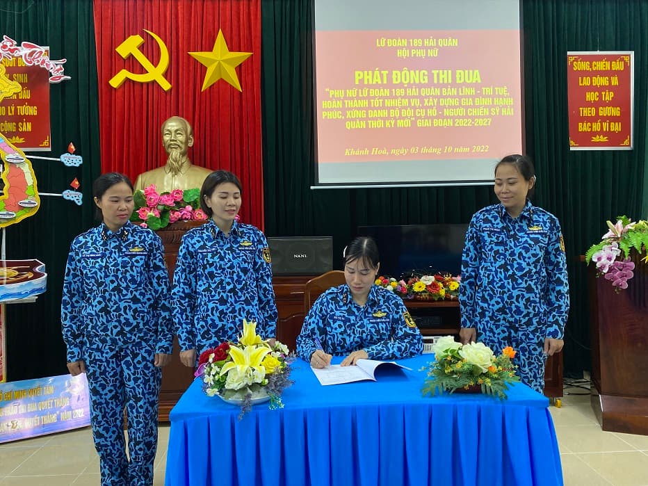 Hội phụ nữ Lữ đoàn 189: Phát động phong trào thi đua giai đoạn 2022-2027