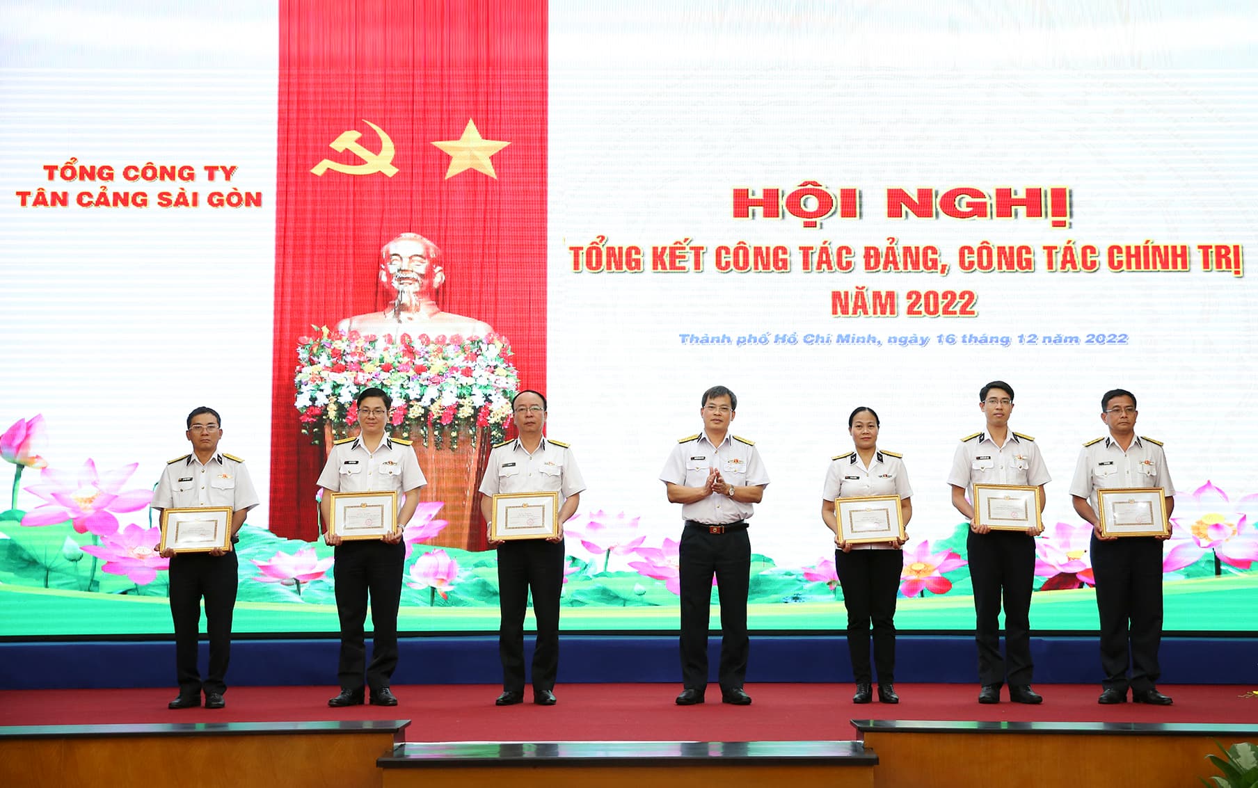 Tổng công ty Tân cảng Sài Gòn tổ chức Hội nghị CTĐ, CTCT năm 2022