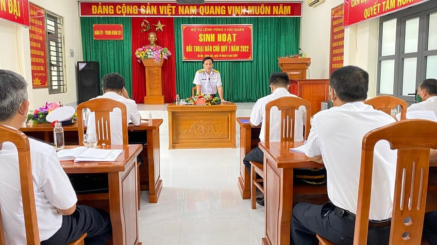 Bộ Tư lệnh Vùng 2 sinh hoạt đối thoại dân chủ Quý I năm 2022