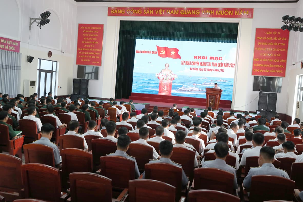 Quân chủng Hải quân khai mạc tập huấn chuyên ngành tàu toàn quân năm 2022