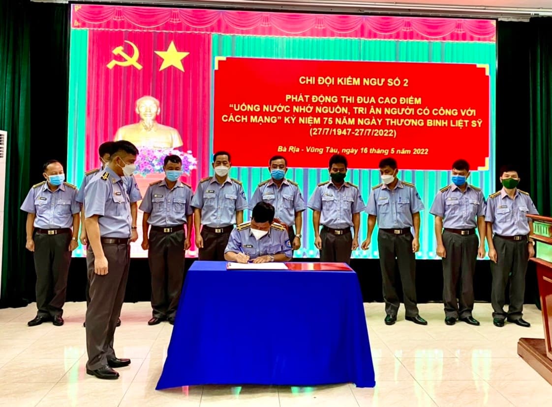 Chi đội Kiểm ngư số 2 phát động thi đua cao điểm