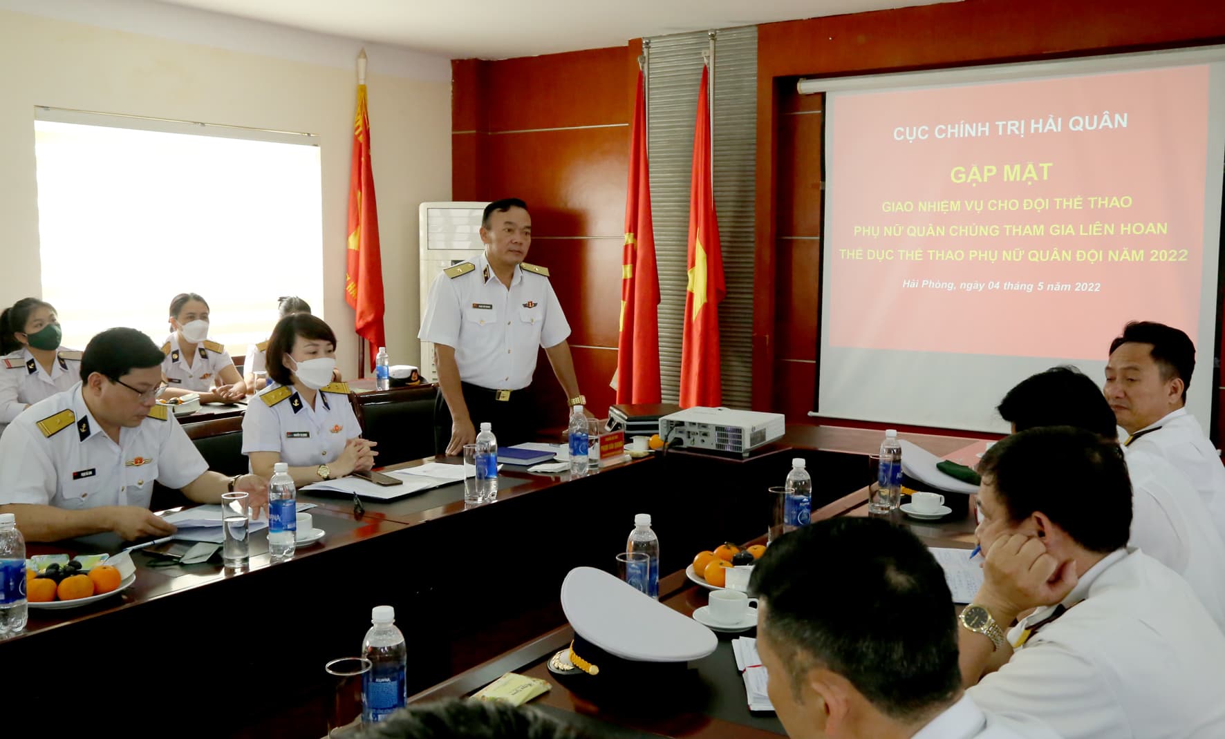 Gặp mặt, giao nhiệm vụ tham gia Liên hoan TDTT phụ nữ Quân đội năm 2022