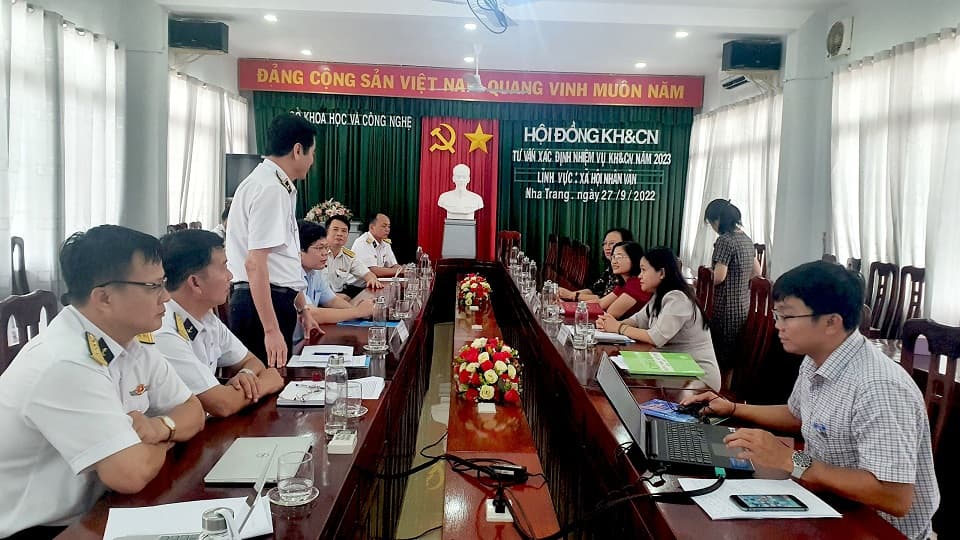 Sở Khoa học và Công nghệ tỉnh Khánh Hòa thông qua nhiệm vụ khoa học do Học viện Hải quân chủ trì