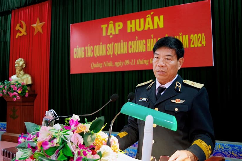 Quân chủng Hải quân khai mạc tập huấn công tác quân sự năm 2024