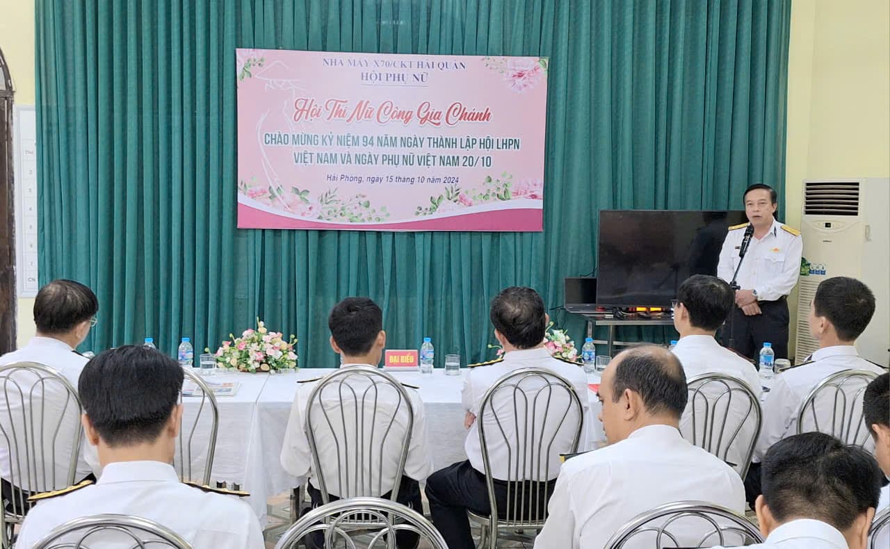 Hội phụ nữ Nhà máy X70: Hội thi nữ công gia chánh