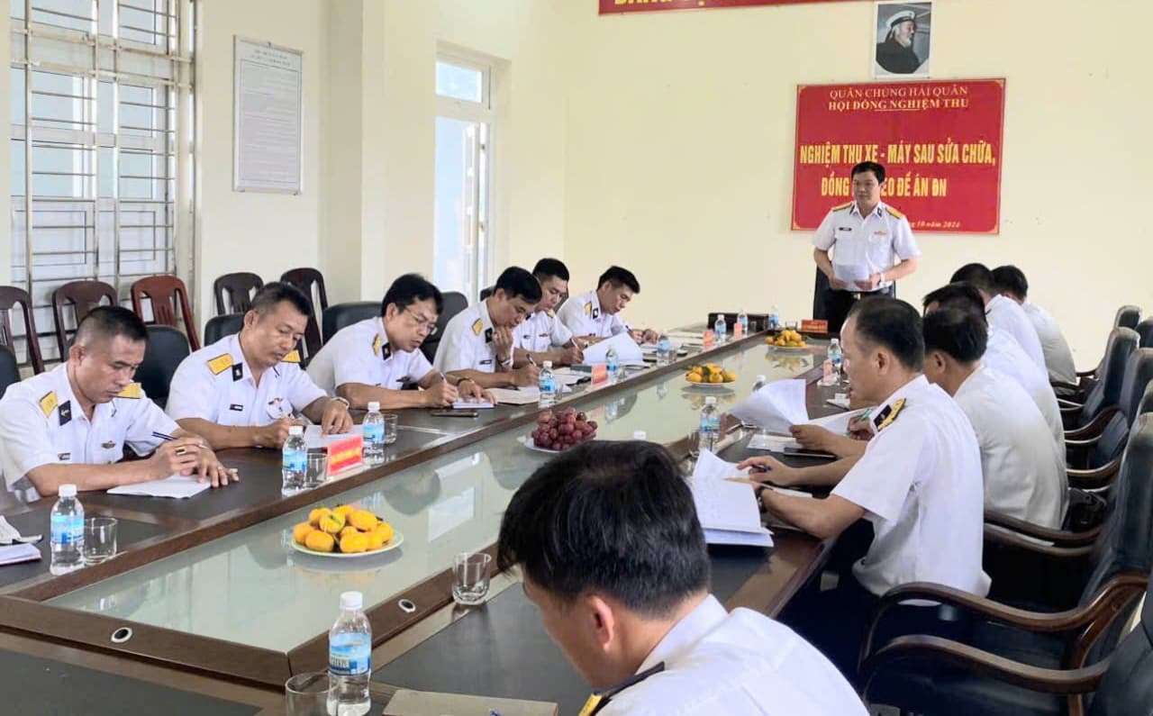 Nghiệm thu sau sửa chữa xe chuyên dùng quân sự