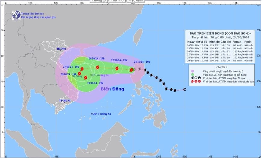 Thủ tướng Chính phủ chỉ đạo ứng phó bão Trà Mi (bão số 6)