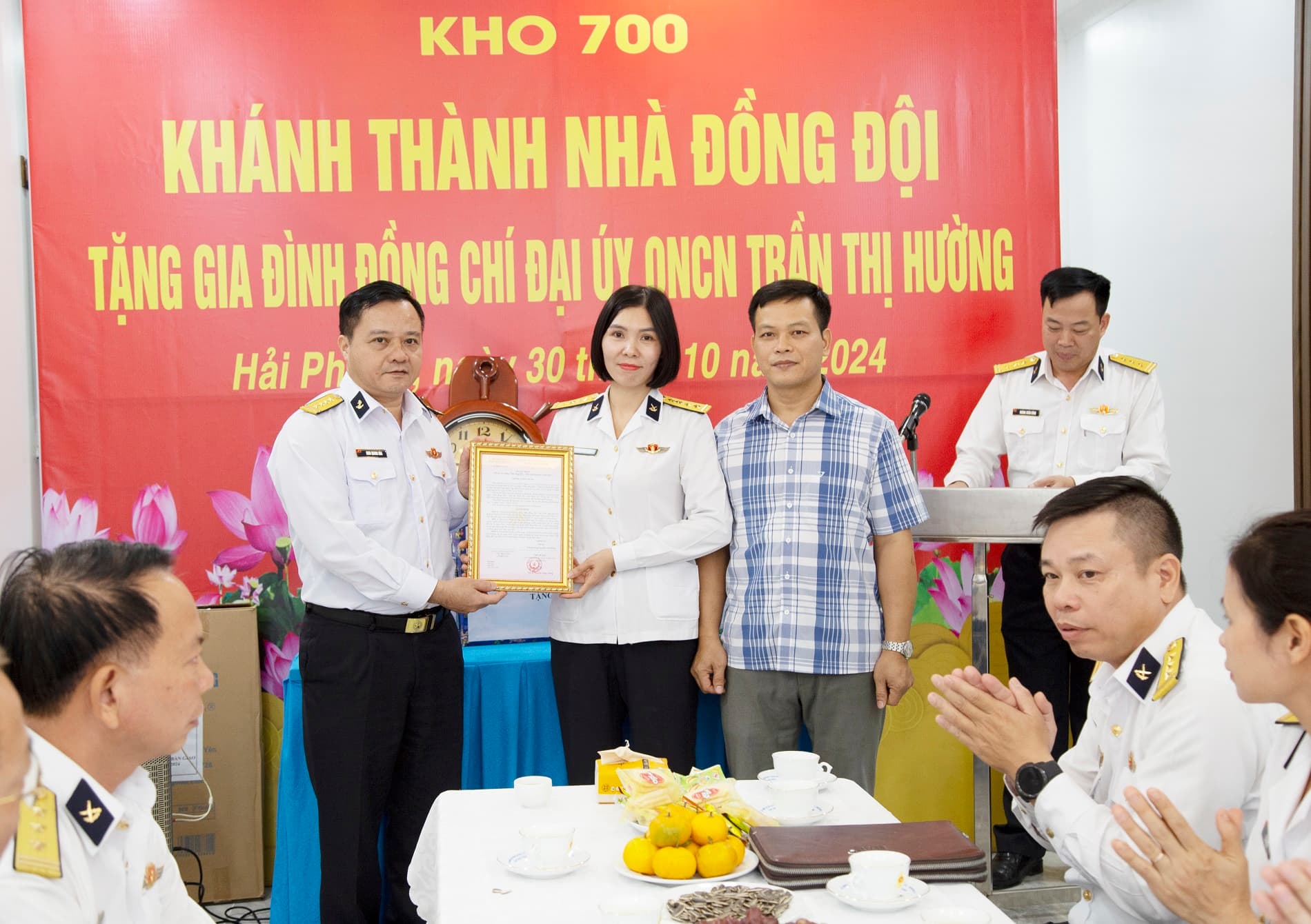 Kho 700 khánh thành và bàn giao nhà đồng đội tại Hải Phòng