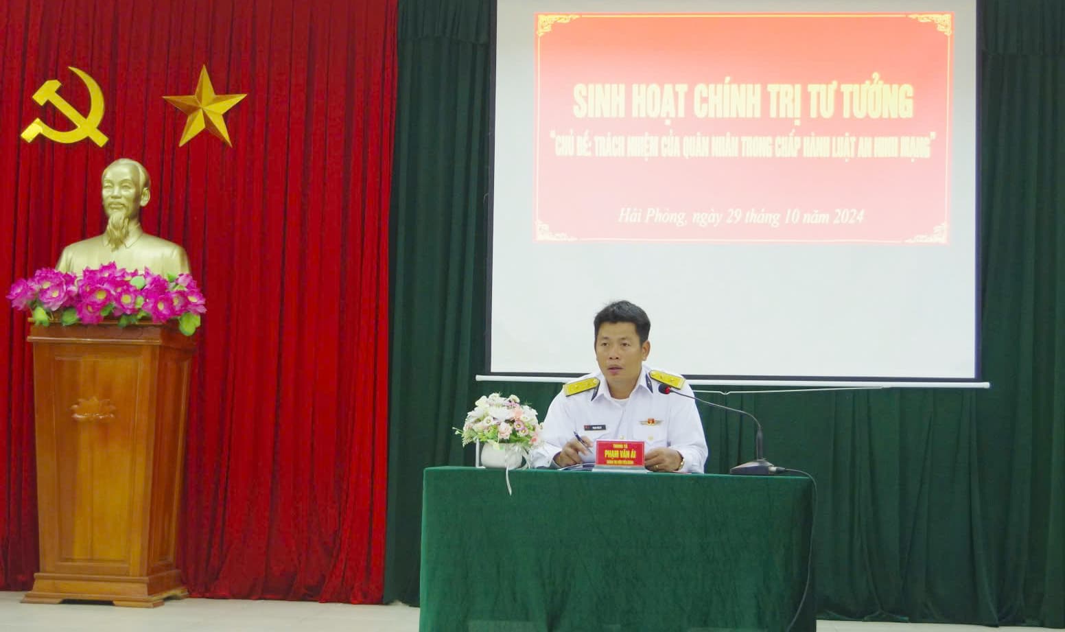 Tiểu đoàn 158 tổ chức sinh hoạt chính trị tư tưởng