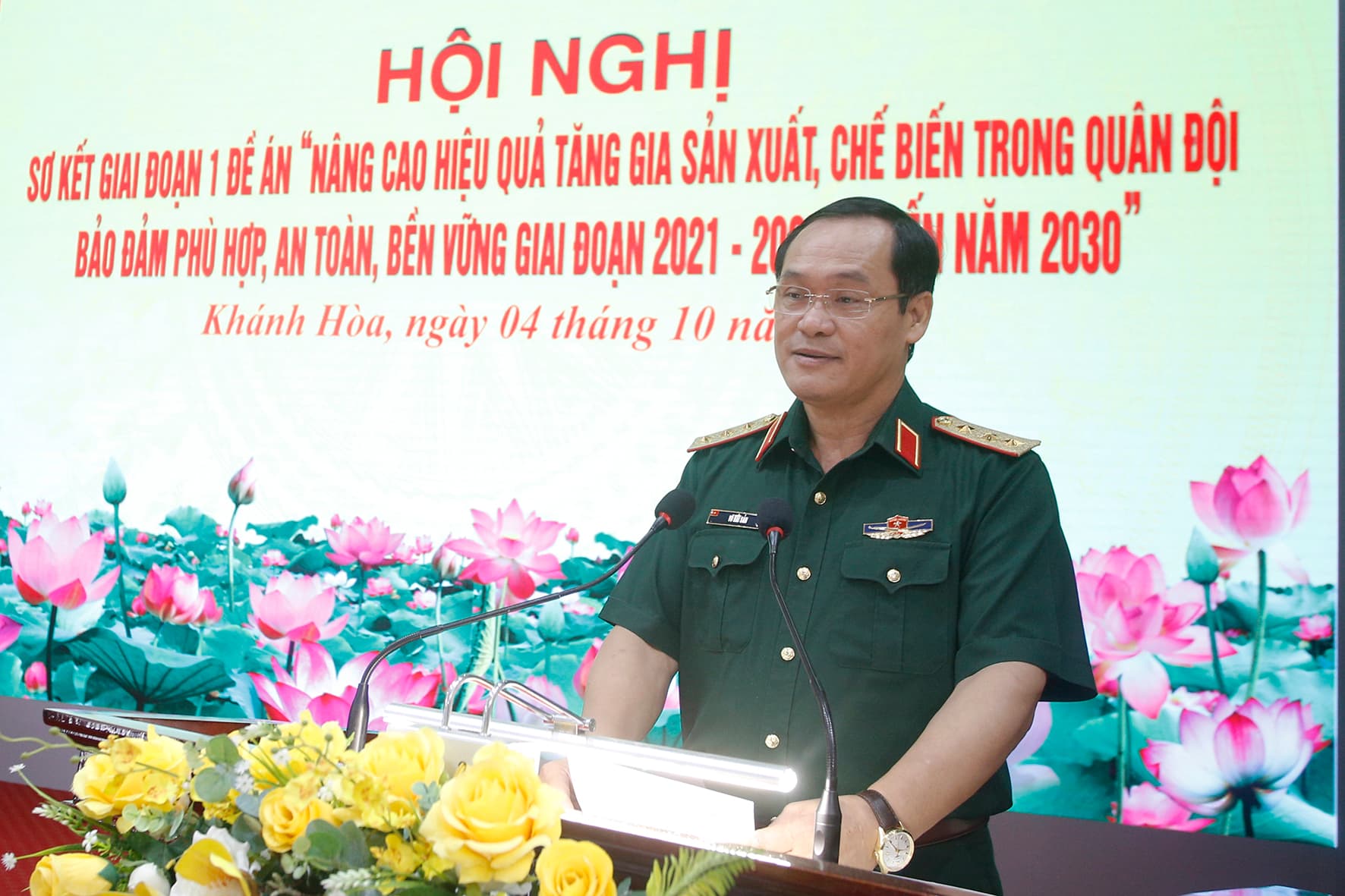 Thượng tướng Vũ Hải Sản dự Hội nghị sơ kết giai đoạn 1 Đề án QN-21